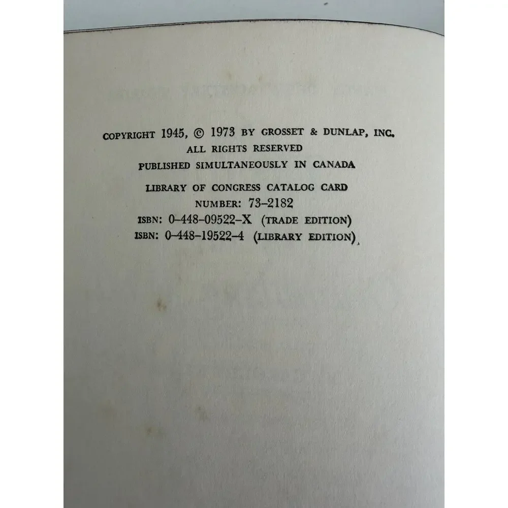 Lot 5 Nancy Drew Yellow Hardcover 40’s & 50s #21, 22, 28, 29, 33 Carolyn Keene